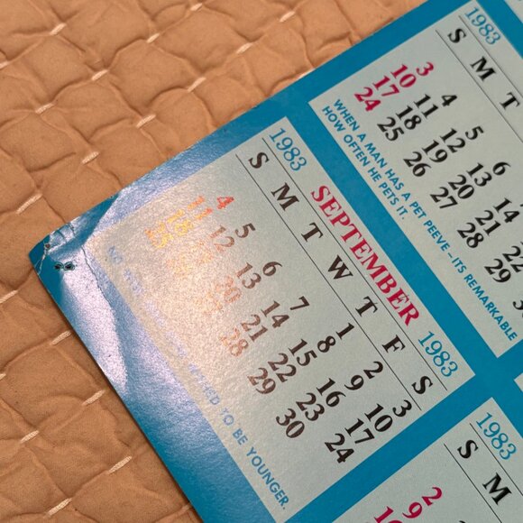 Vintage Kentucky Wildcats 82-83 Basketball Schedule Calendar Poster Twin Towers - Picture 8 of 16